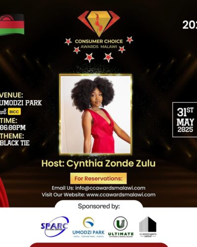 Introducing our host this year, @cynthia_zonde_zulu the crowd puller.Celebrating Excellence in Consumer Satisfaction – Join Us for the Consumer Choice Awards Malawi 2025 at BICC